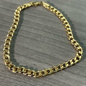 ✨ NWOT- 10” Cuban Link Anklet – Gold Filled✨